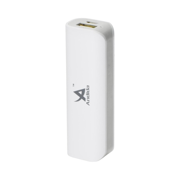 Externá batéria (Power bank) - 2 600 mAh, Andida, biela