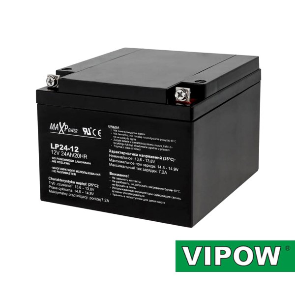 Batéria olovená 12V/24Ah VIPOW