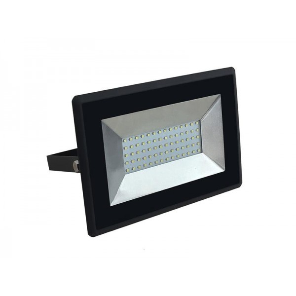 LED vonkajší reflektor SLIM, 50W, 4250lm, 4000K, AC 230V, čierna